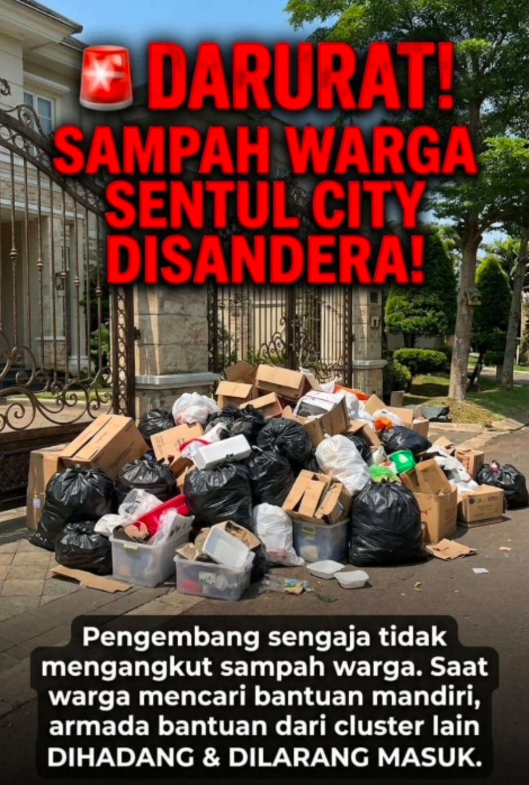 Warga Sentul City Keluhkan Intimidasi dan Akses Pengelolaan Sampah, Minta Pemerintah Turun Tangan