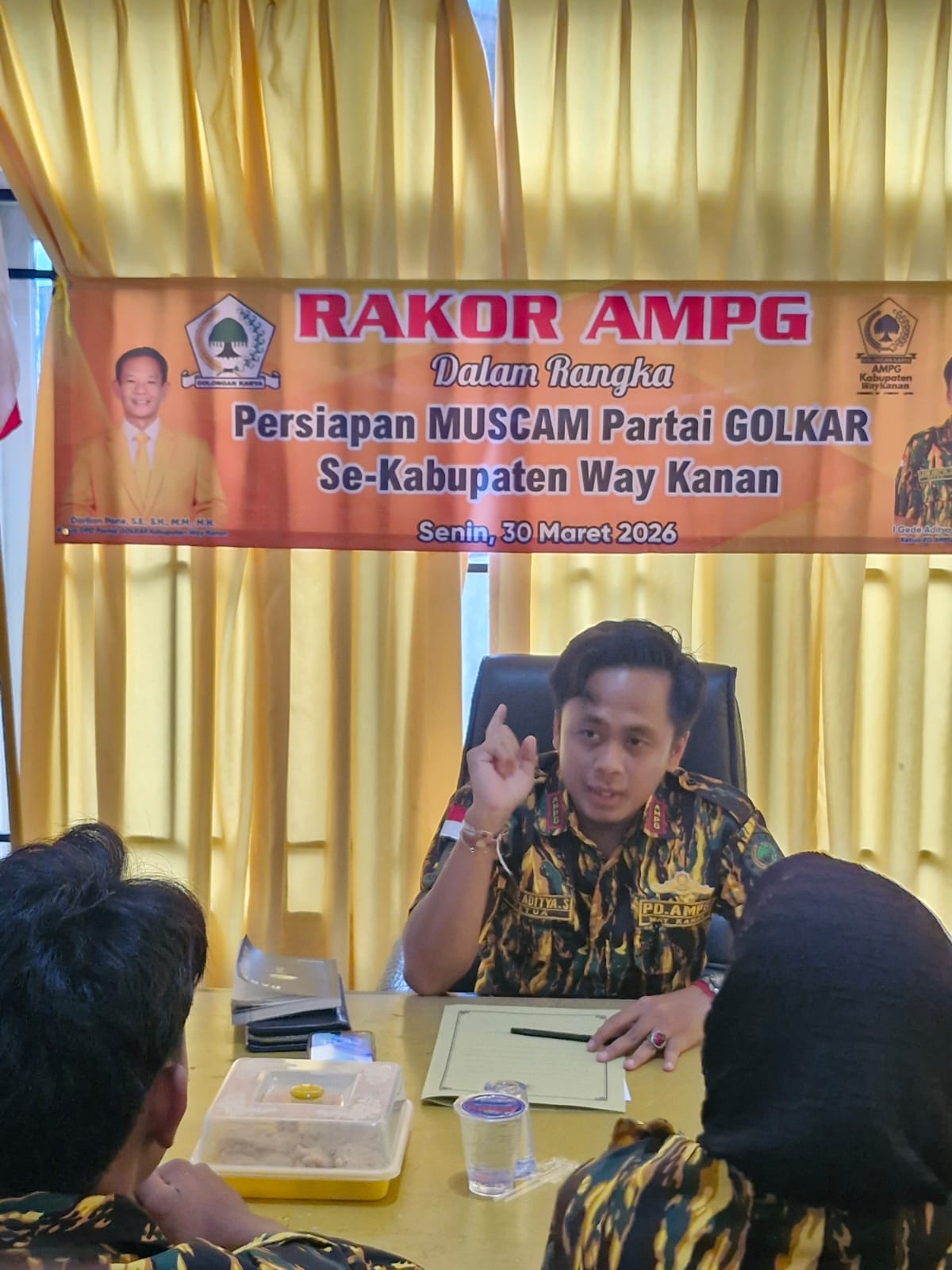 PD AMPG Way Kanan Gelar Rakor Persiapan Muscam Partai Golkar se-Kabupaten Way Kanan